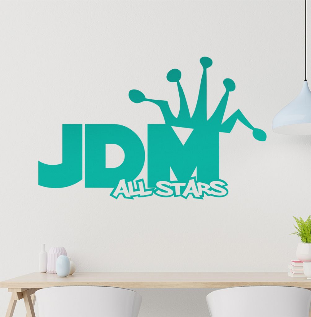 JDM allstars Wandtattoo in 6 Größen - Wandaufkleber Wall Sticker - Dekoration, Küche, Wohnzimmer, Schlafzimmer, Badezimmer