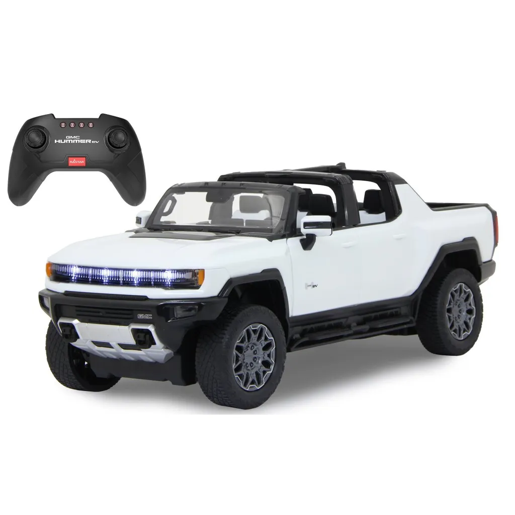 Hummer EV Jamara 1:16 blanc avec portes manuelles et technologie 2.4GHz