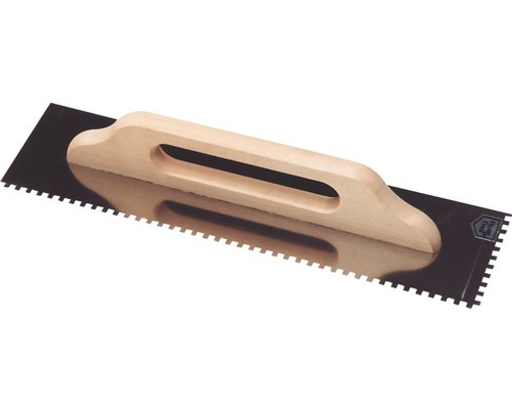 edelstahlkelle mit 6 Zähnen 500x130mm