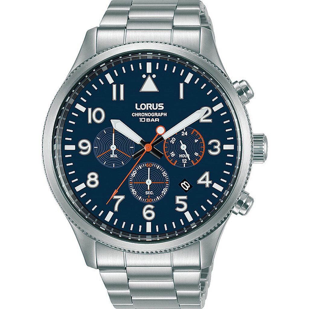 Cronografo Lorus argentato/acciaio collezione Sport - uomo Immagine del prodotto 