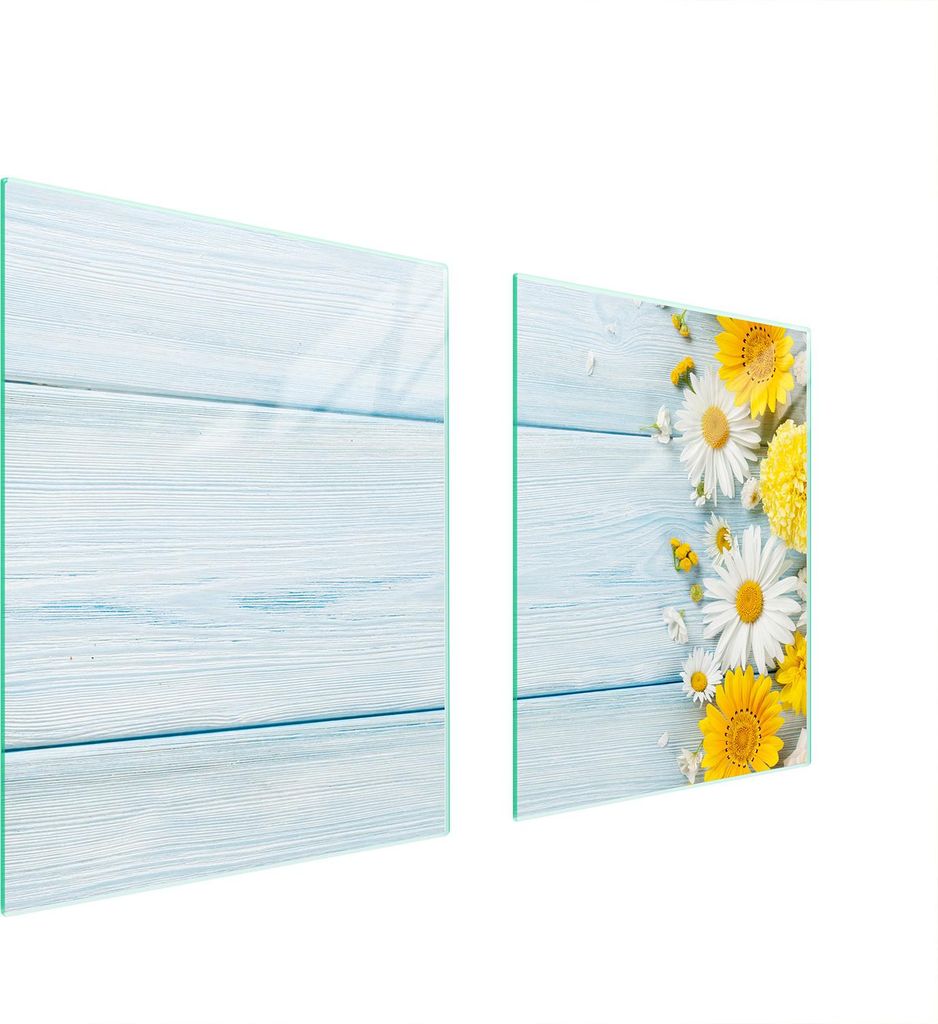 Glasschutzplatte Für Herd 85X52 Kamille