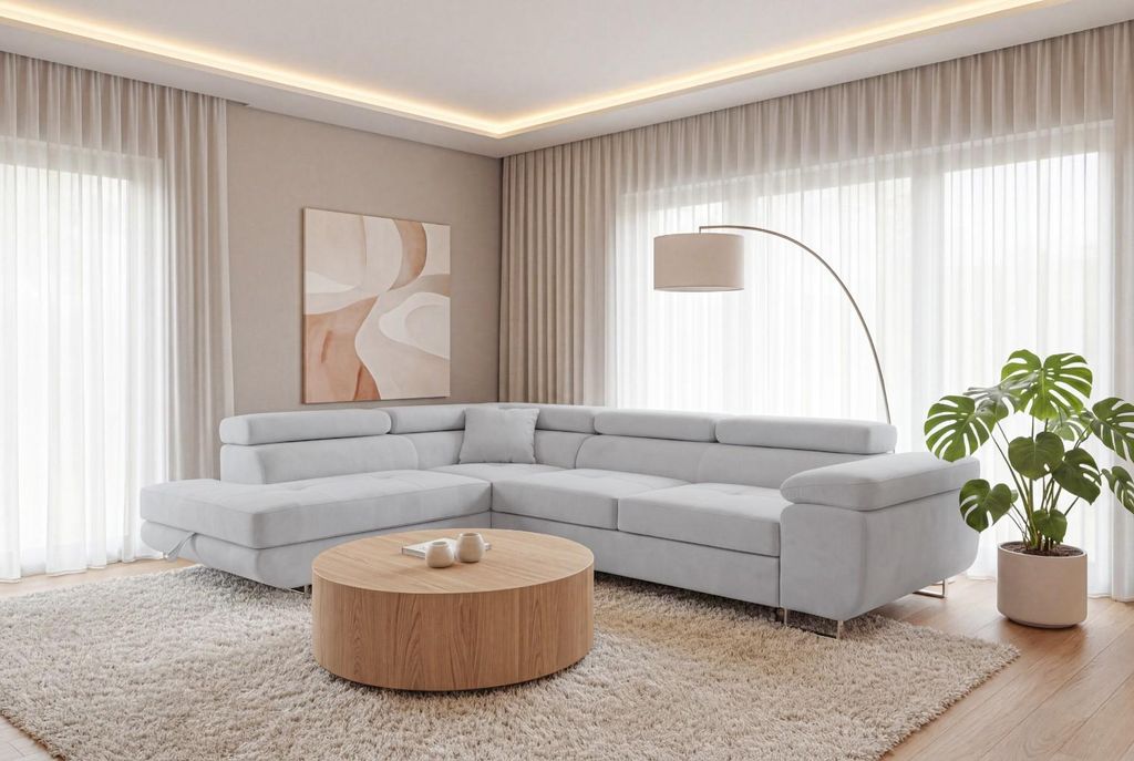 Sofiland Aller L Canapé d'Angle Convertible Chaise Gauche Image du produit 
