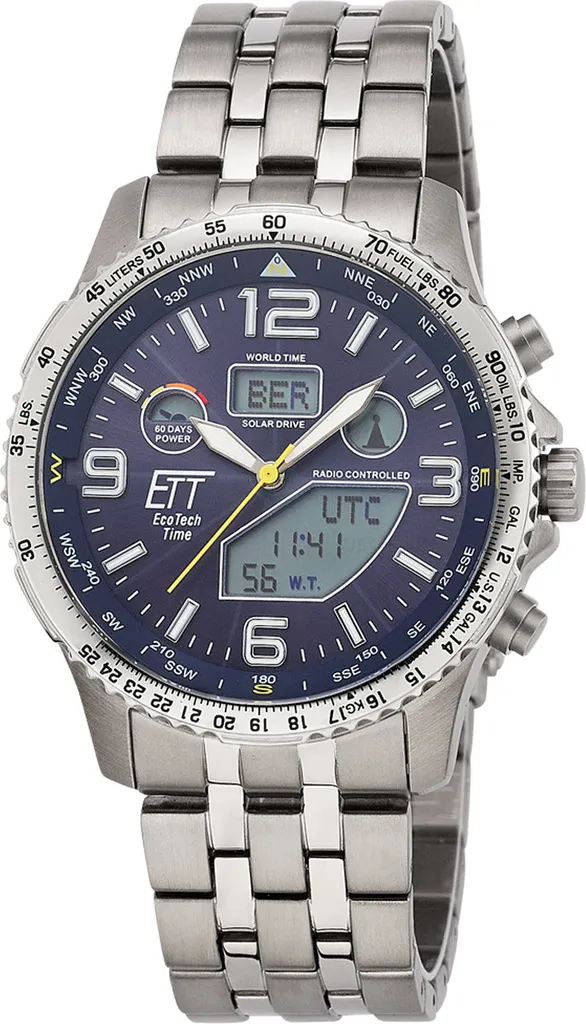 Montre Solaire EGT-11575-31M Eco Tech Time avec Autonomie Illimitée