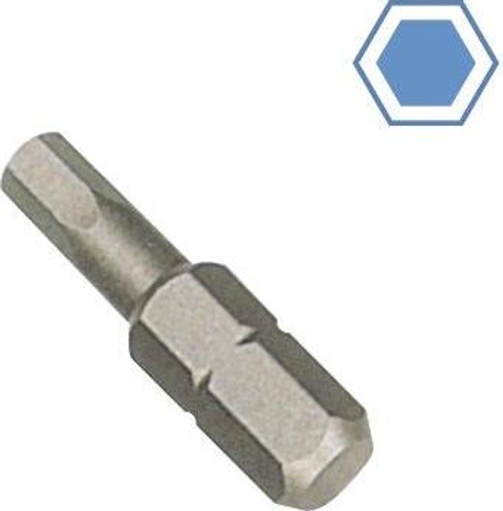 Innensechskant 2,5 mm, Innensechskant, L=25mm, S2 Stahl
