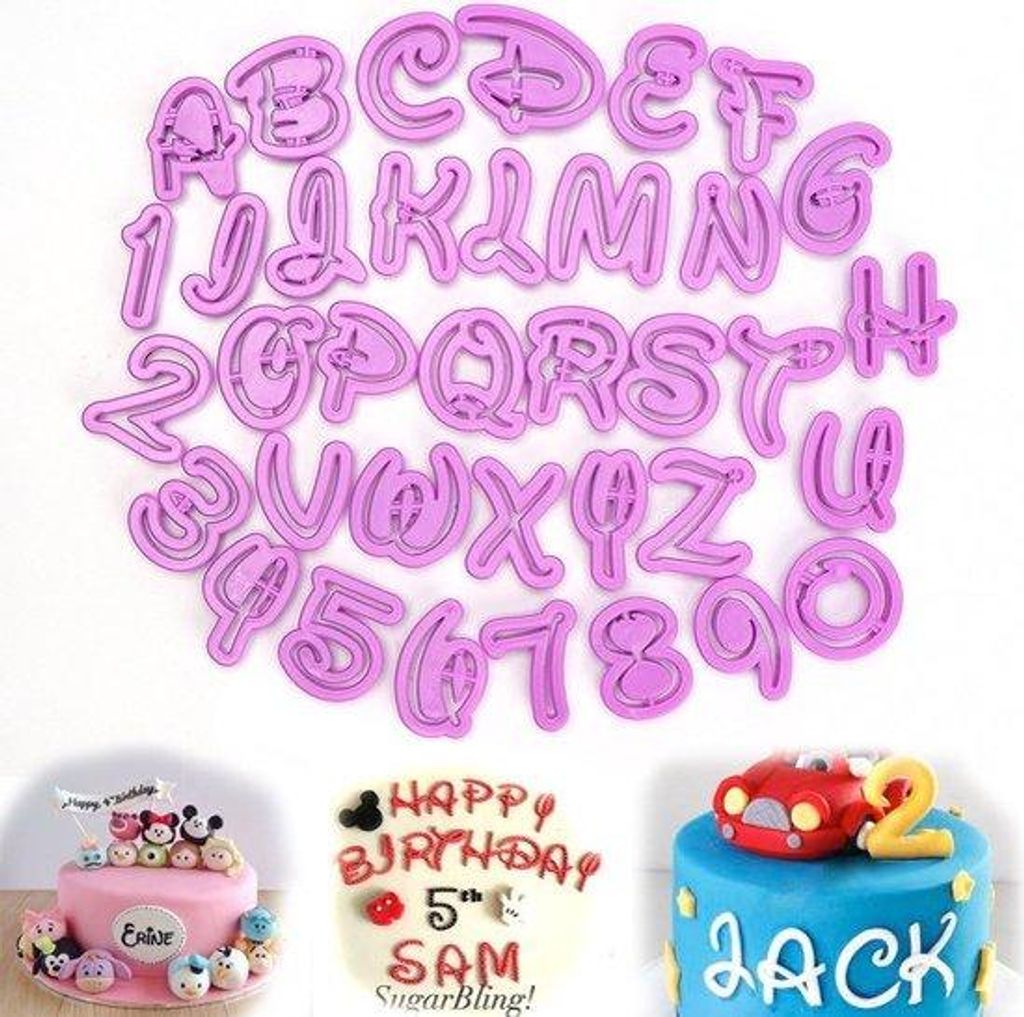 Fondant-Kreation-Set mit 36-teiligen Metall-Keksformen