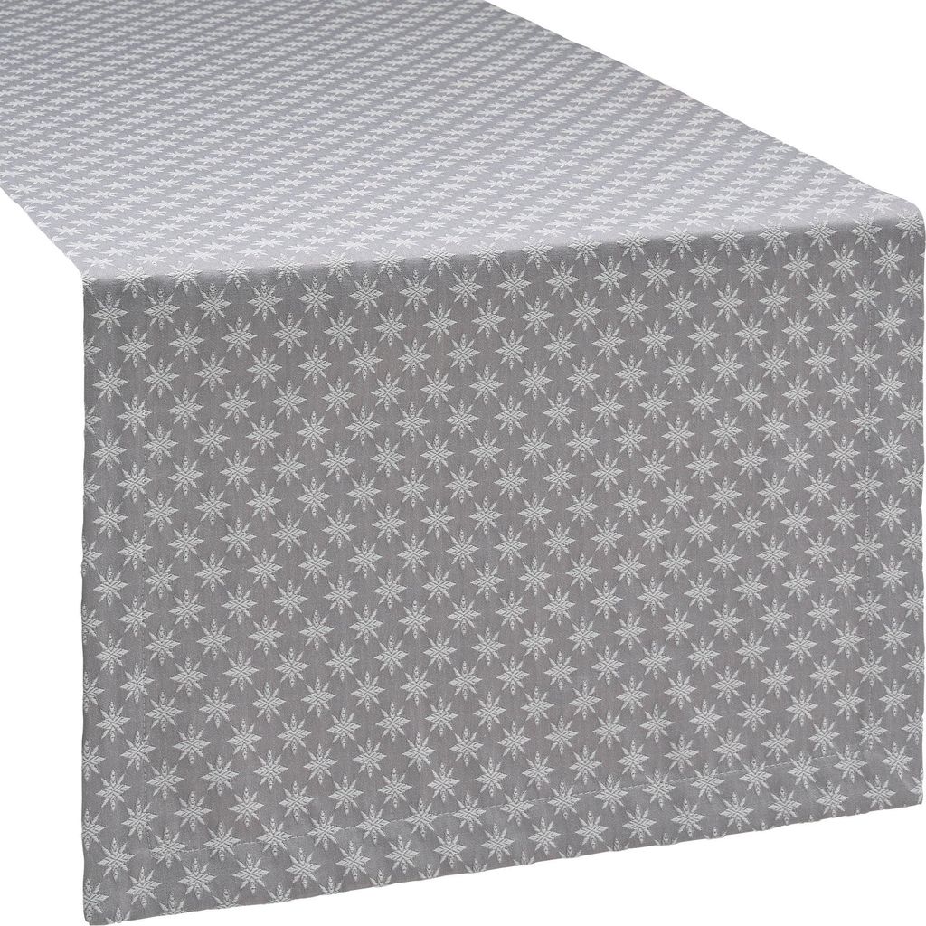 Erwin Müller Tischläufer Denia" silber 40x170 cm"