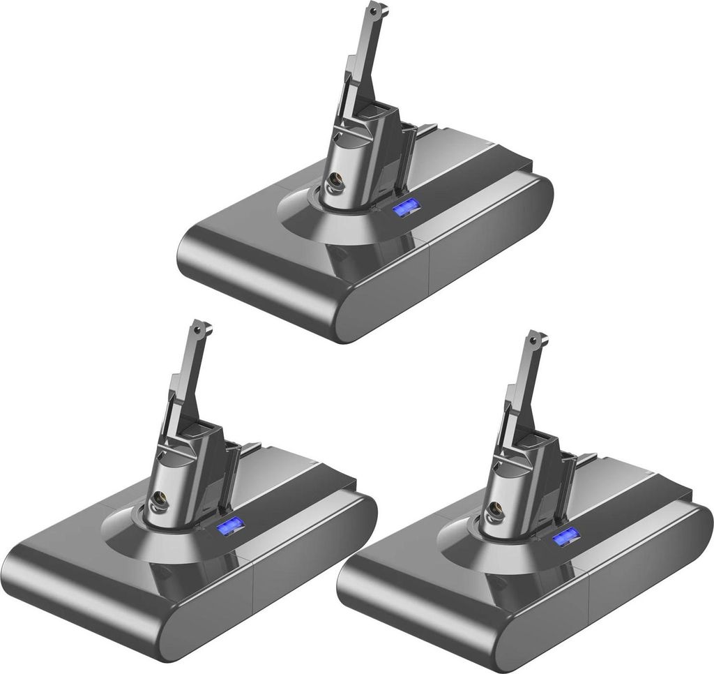 Akku für Dyson V8, Ersatzakku, 6000 mAh, 21700-Zellen, kompatibel mit V8 Absolute/Animal, SV10, weiß
