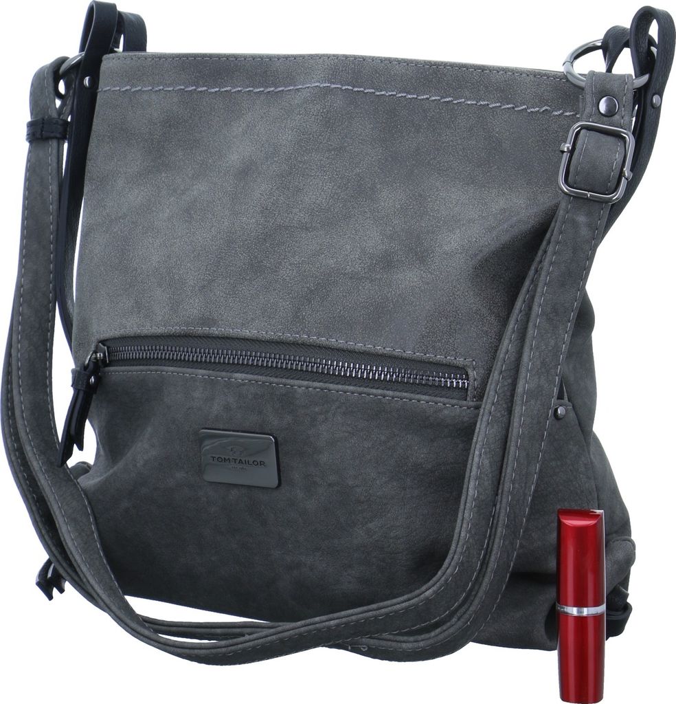 Tom Tailor Damen Umhängetasche Elin Cross Bag grau