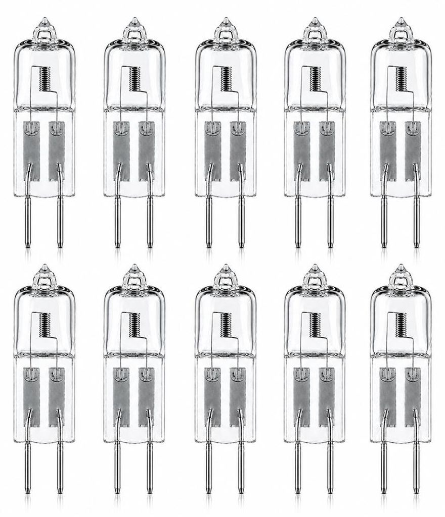 10 x Halogen Stiftsockellampe Kapsel 10W G4 12V warmweiß Produktbild 