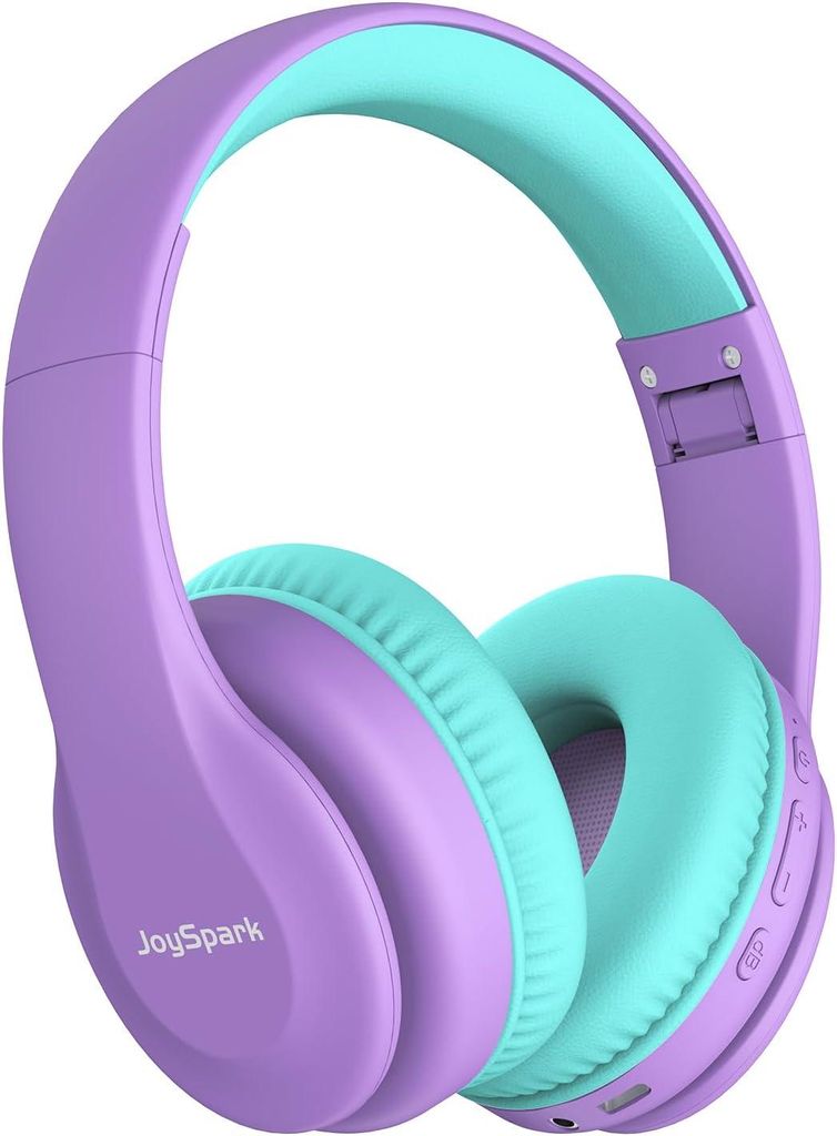 Kinder Bluetooth Kopfhörer mit 85/94 dB Lautstärkebegrenzung, 60h Spielzeit, Wireless Over-Ear Headset mit Mikrofon und 3.5mm Anschluss