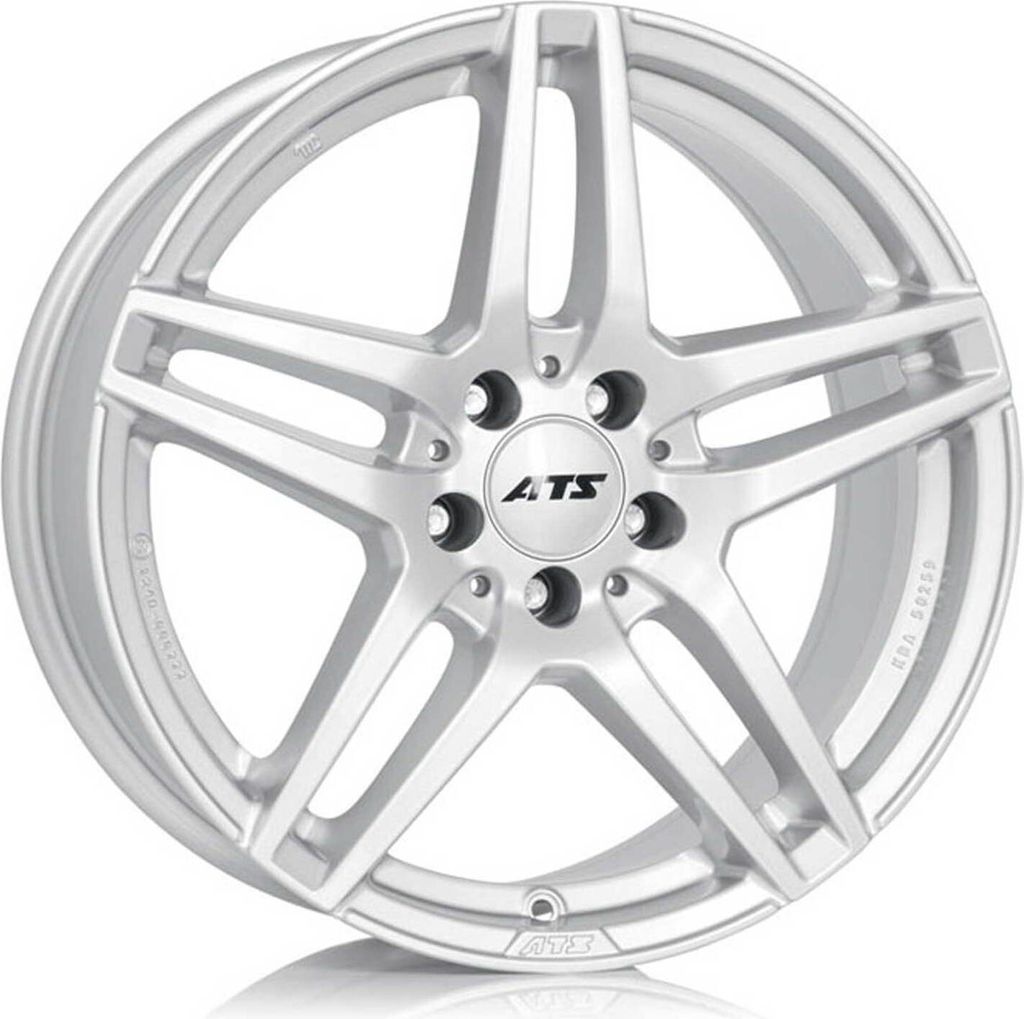 ATS Felge Mizar 8.0Jx19 ET 52 5x112 Brilliantsilber MZ80952M81 kompatibel mit MERCEDES-BENZ A C EQA EQB GLA GLB GLE M R V Viano