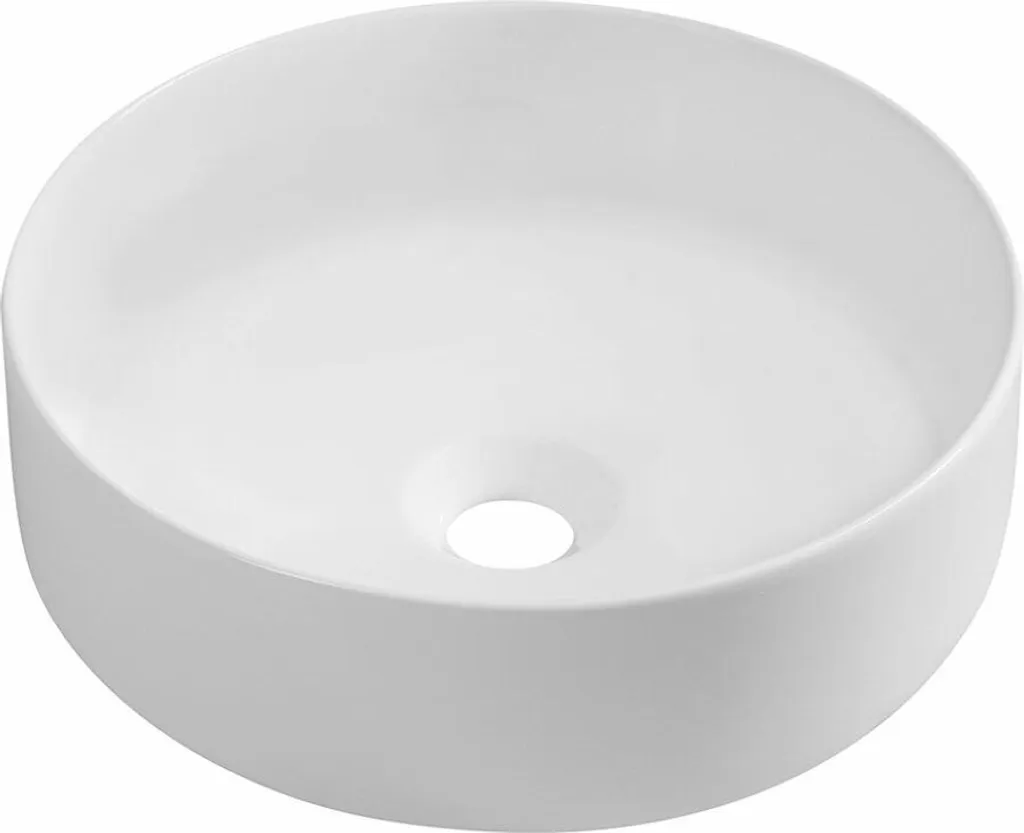 Vasque à poser pour petite salle de bain 36 cm INFINITY ROUND blanc mat
