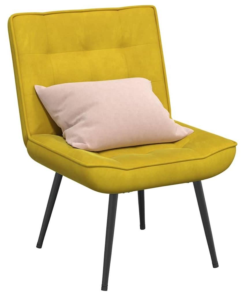 vidaXL Relaxsessel Gelb 64x74x84 cm Samt