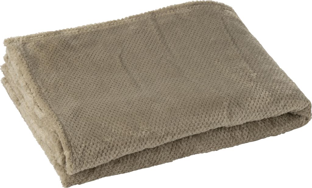 J-Line Decke Snuggle Polyester Grau