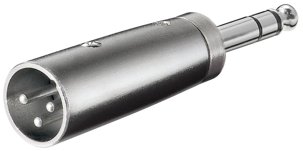 goobay Adattatore XLR da jack AUX 6,35 mm stereo a spina Immagine del prodotto 