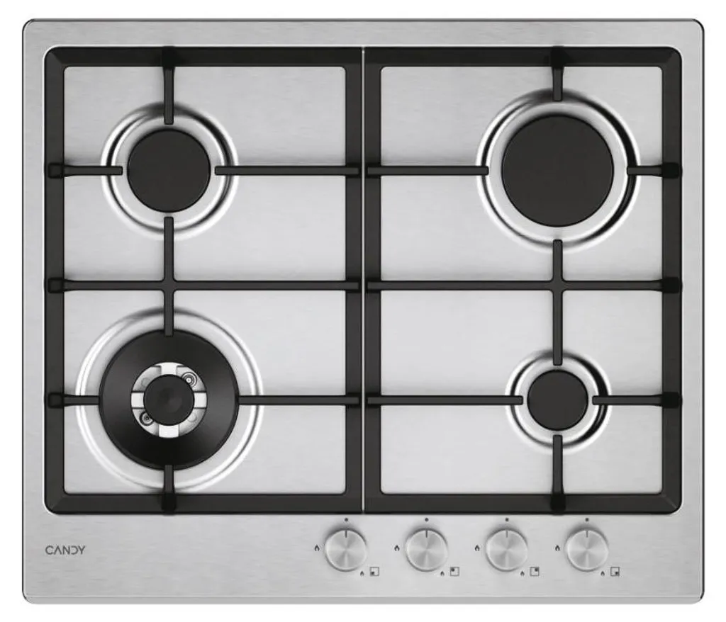 Table Gaz Candy 4 Zones avec Sécurité Thermocouple en Inox Moderne