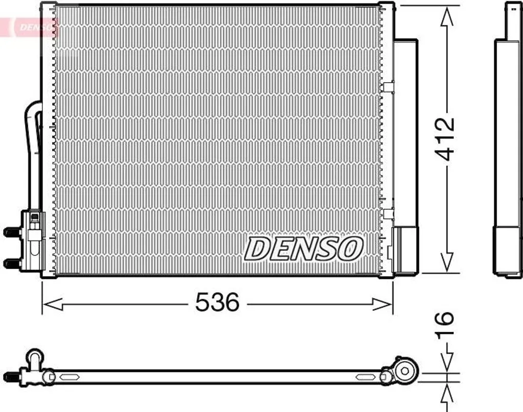 Condensateur Clim DENSO DCN20043 avec Filtre Déshydrateur Intégré OE