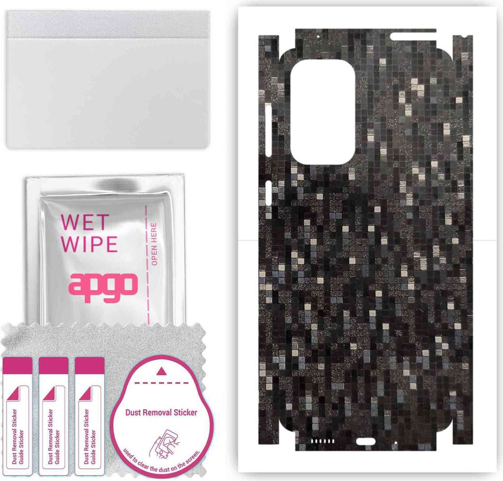 apgo Rückseite + Seiten Schutzfolie, Skin, kompatibel mit Samsung Galaxy A33 5G, Hinten Displayschutzfolie aus Vinylfolie, kratzfest, einfache Mon...