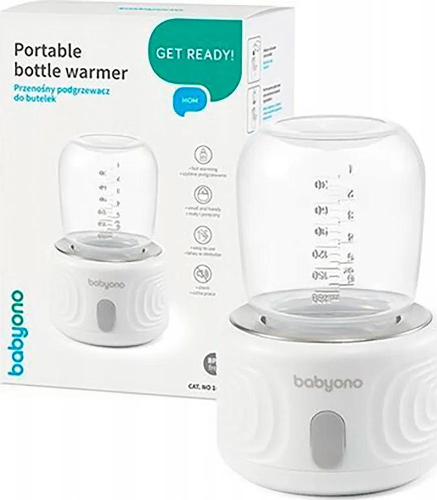 BABYONO Przenośny bezprzewodowy podgrzewacz do butelek, Zdjęcie produktu 