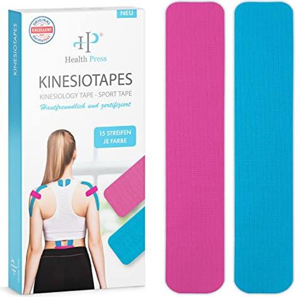 Health Press Kinesiotapes - 30 Kinesiologie Tape Streifen Produktbild 