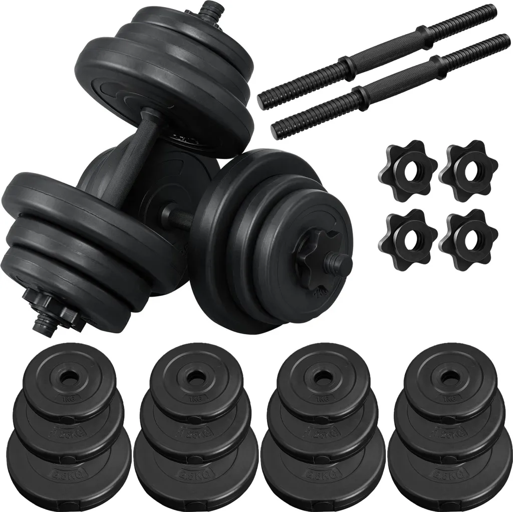 Haltères de musculation Titan 2x10 kg pour entraînement fitness complet
