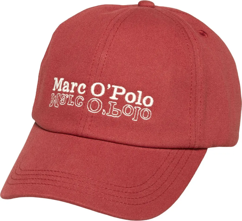 Marc O'Polo Cap Tall Poppy Rosso Scuro | Berretto Cotone Regolabile