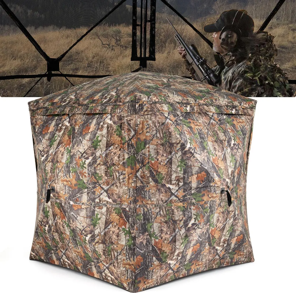 Tente de camouflage Pop-Up 270° silencieuse pour 2 à 3 personnes