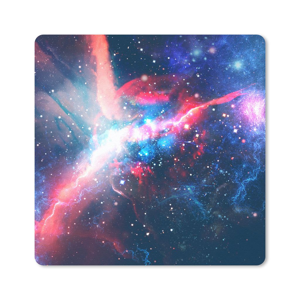 MuchoWow Mauspad Mousepad Raum - Farben - Licht 20x20 cm - Mousepads - Maus Mat - Pad - Mausunterlage - Desk Mat - Bureauartikeln