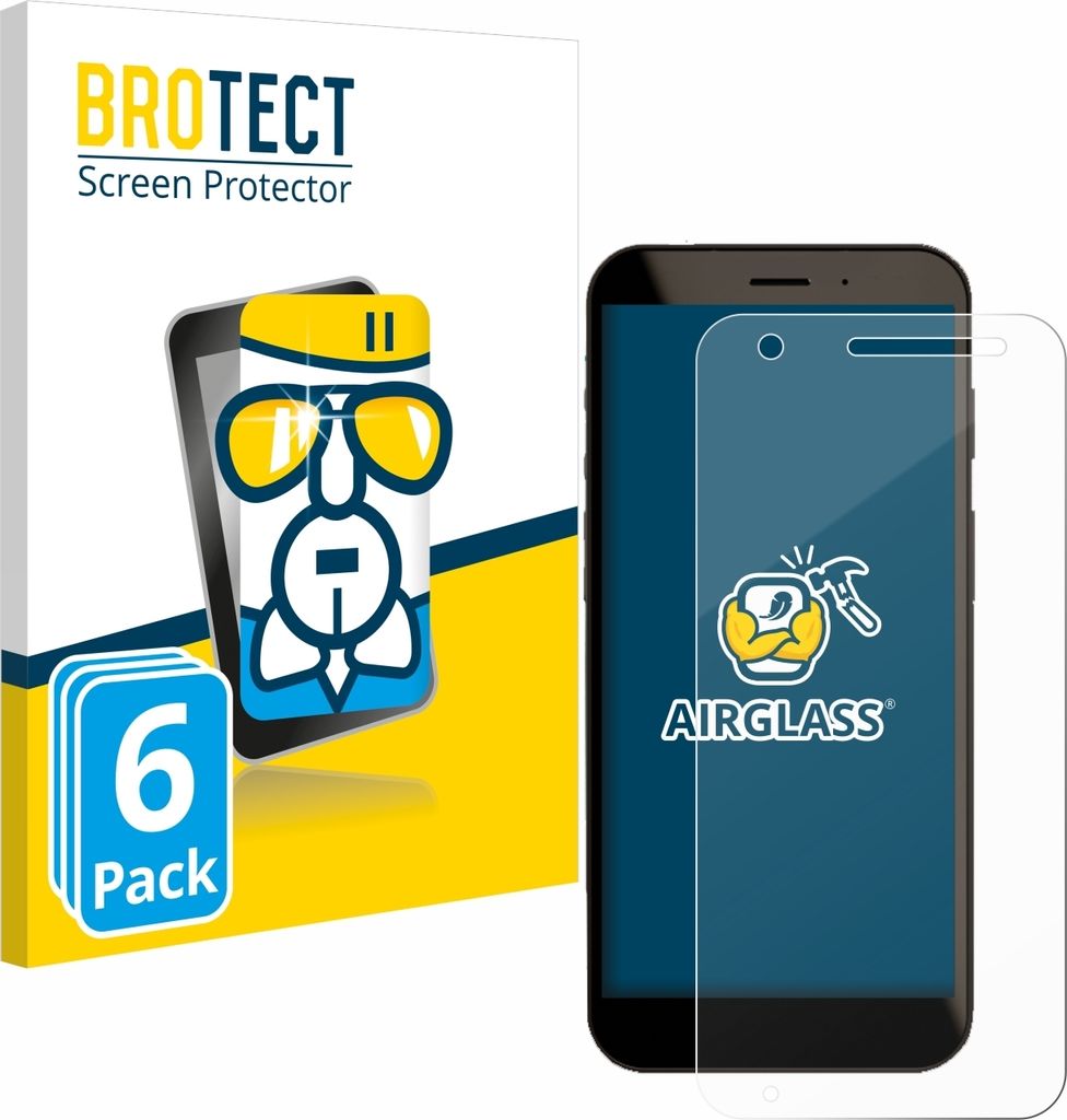 6x BROTECT Schutzglas für Datalogic Memor 30 / 35 Schutzfolie Panzer Folie Glas Display Schutz klar
