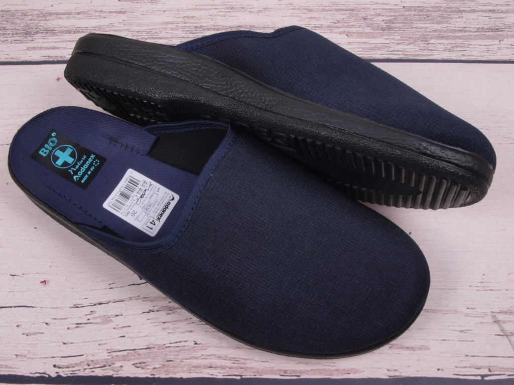 Herrenhausschuhe ADANEX Per Pedes 28367 tm.modré