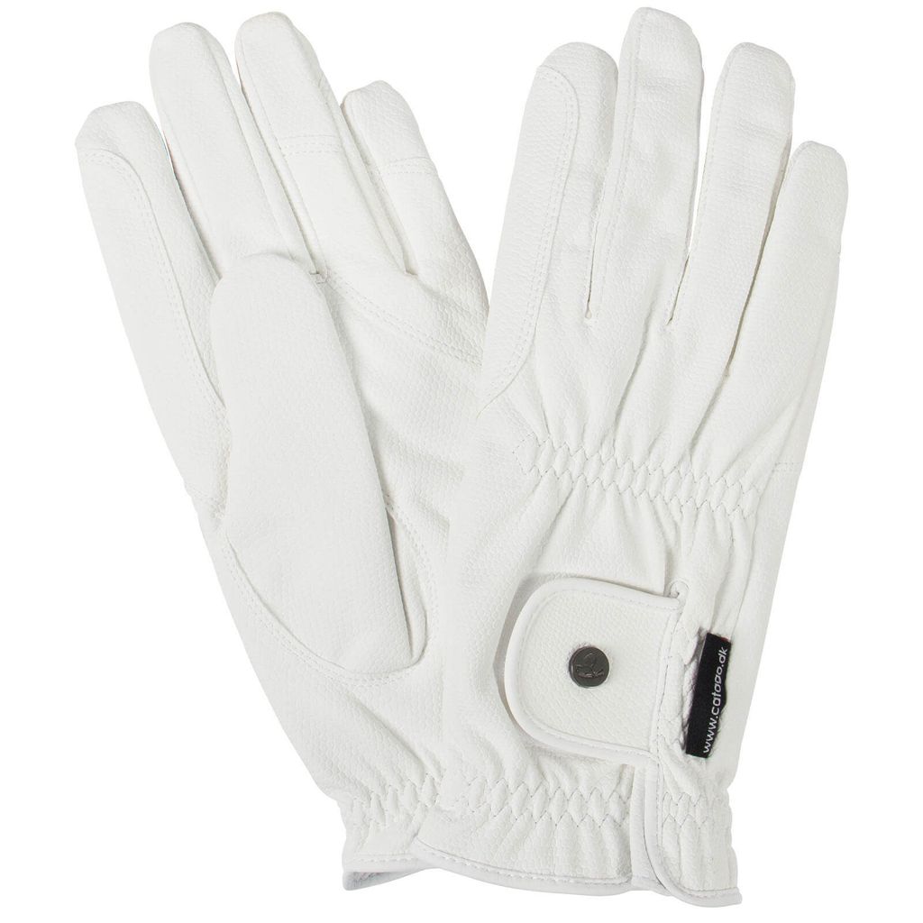 Catago Equestrian Handschuh Elite Reithandschuh Weiß 6 1/2