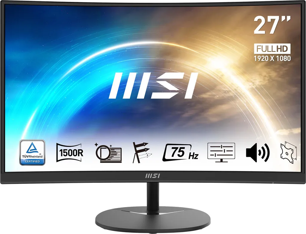 Écran de Bureau 27 Pouces MSI Pro MP271CA pour Télétravail et Web