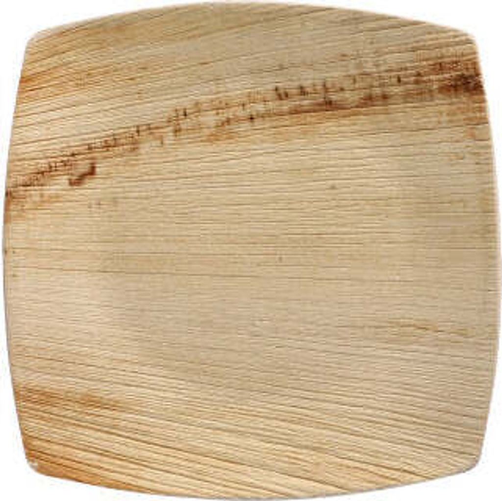 Teller, Palmblatt "pure" 15 cm x 15 cm natur "QUADRATO"
