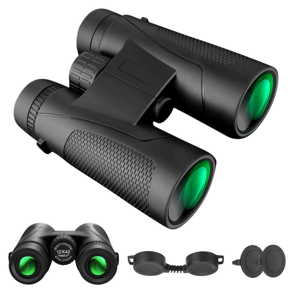 Fernglas für Erwachsene - Fernglas - HD Prisma-Optik - 25x Vergrößerung - 5,2 cm Objektiv - 12,5 cm Okular - IPX4 Spritzwassergeschützt - Vogel...