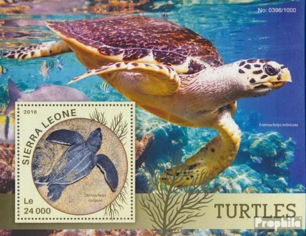 Briefmarken Sierra Leone 2016 Mi Block 897 (kompl. Ausg.) postfrisch Schildkröten