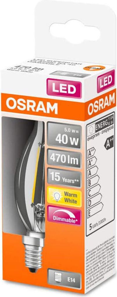 LEDVANCE 4058075434561 LED žárovka Teplá bílá 2700 K 4 W Obrázek produktu 