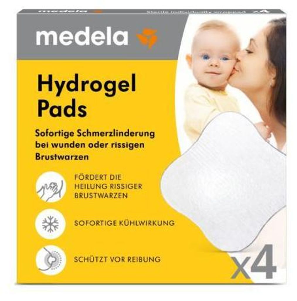 Medela Hydrogel Pads Dis.Box 4 St Produktbild 