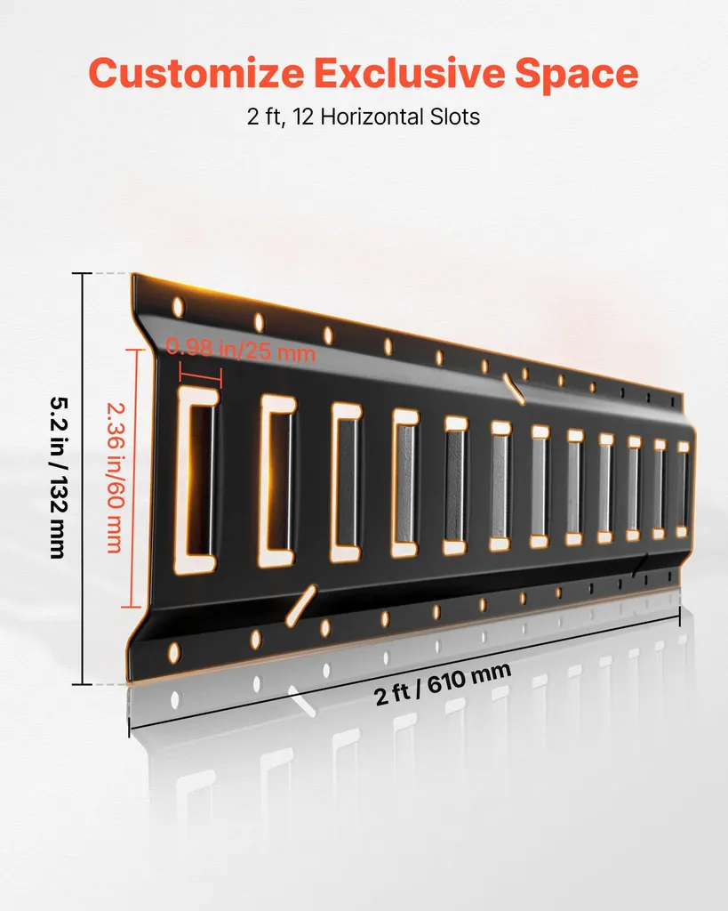 Rails d'ancrage E-Track pour camionnette et remorque avec 20 accessoires