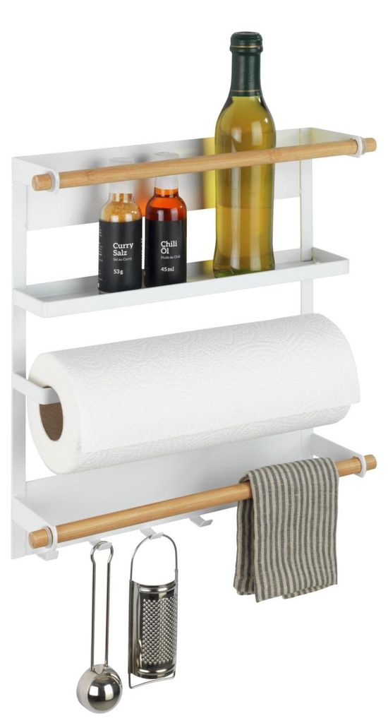 WENKO Küchen Regal Gewürz ohne Bohren MAGNA Magnetische Produktbild 