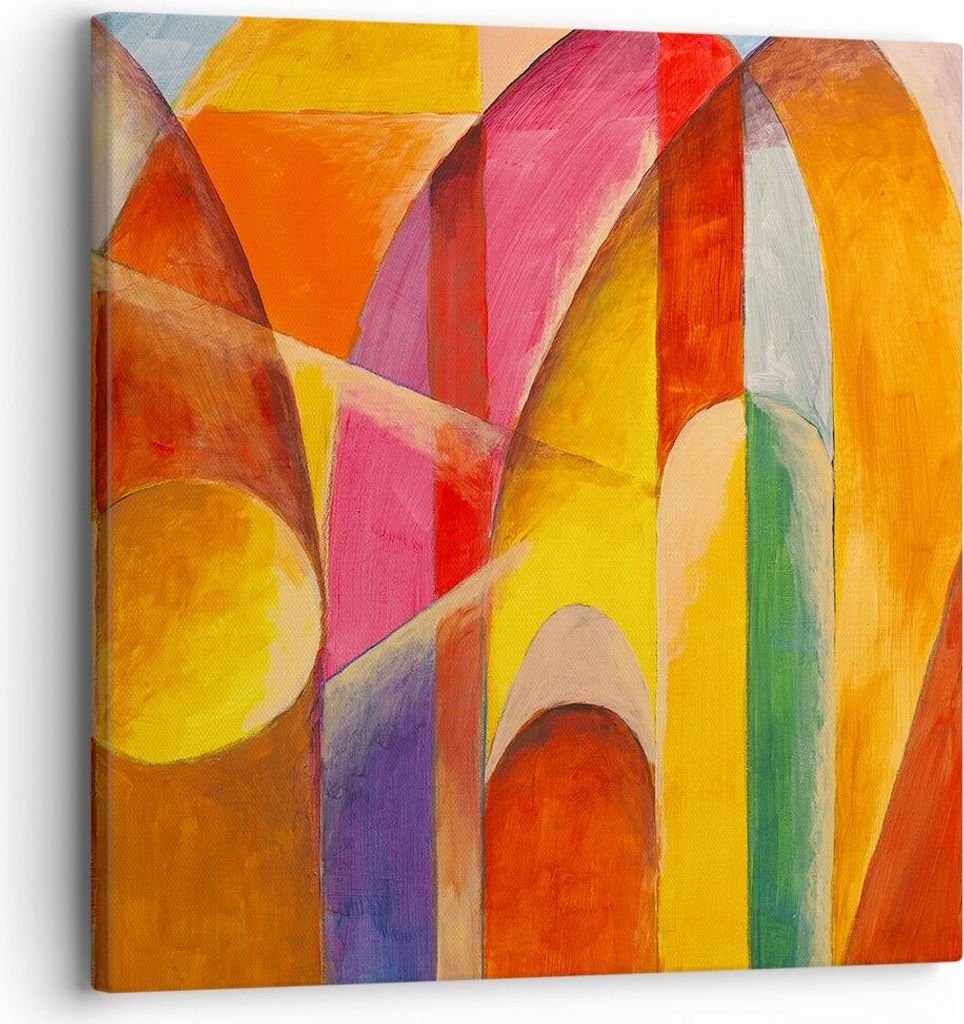 Bild auf Leinwand - Leinwandbild - Abstraktion modern - 30x30cm - Wand Bild - Wanddeko - Wandbilder - Leinwanddruck - Bilder - Kunstdruck - Wanddek...