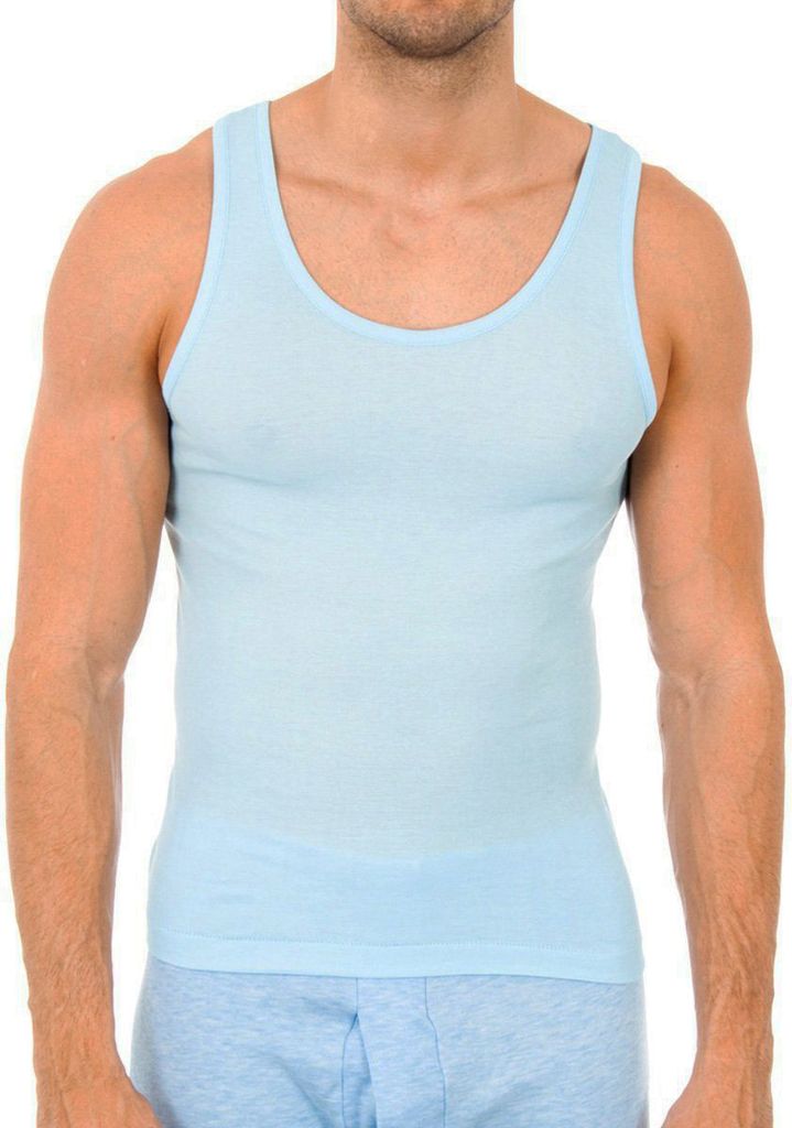 Abanderado Klassisches Herren-T-Shirt mit breiten Trägern 0980