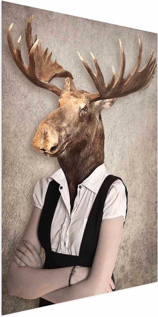 Posterpapier Poster - Smart Moose 40x60 cm Tiere g-B-0127-ao-a