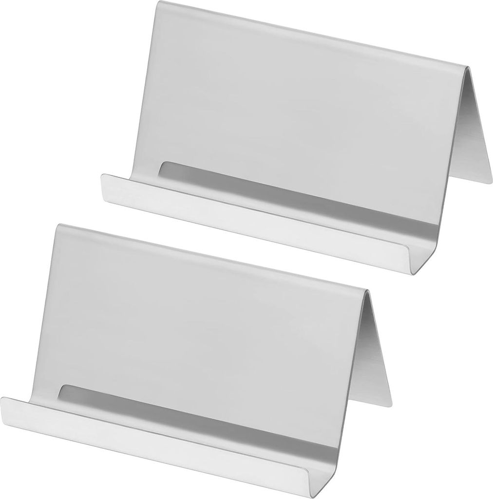 Stilvolle Metallkartenhalter für Büro und Zuhause - Set von 2