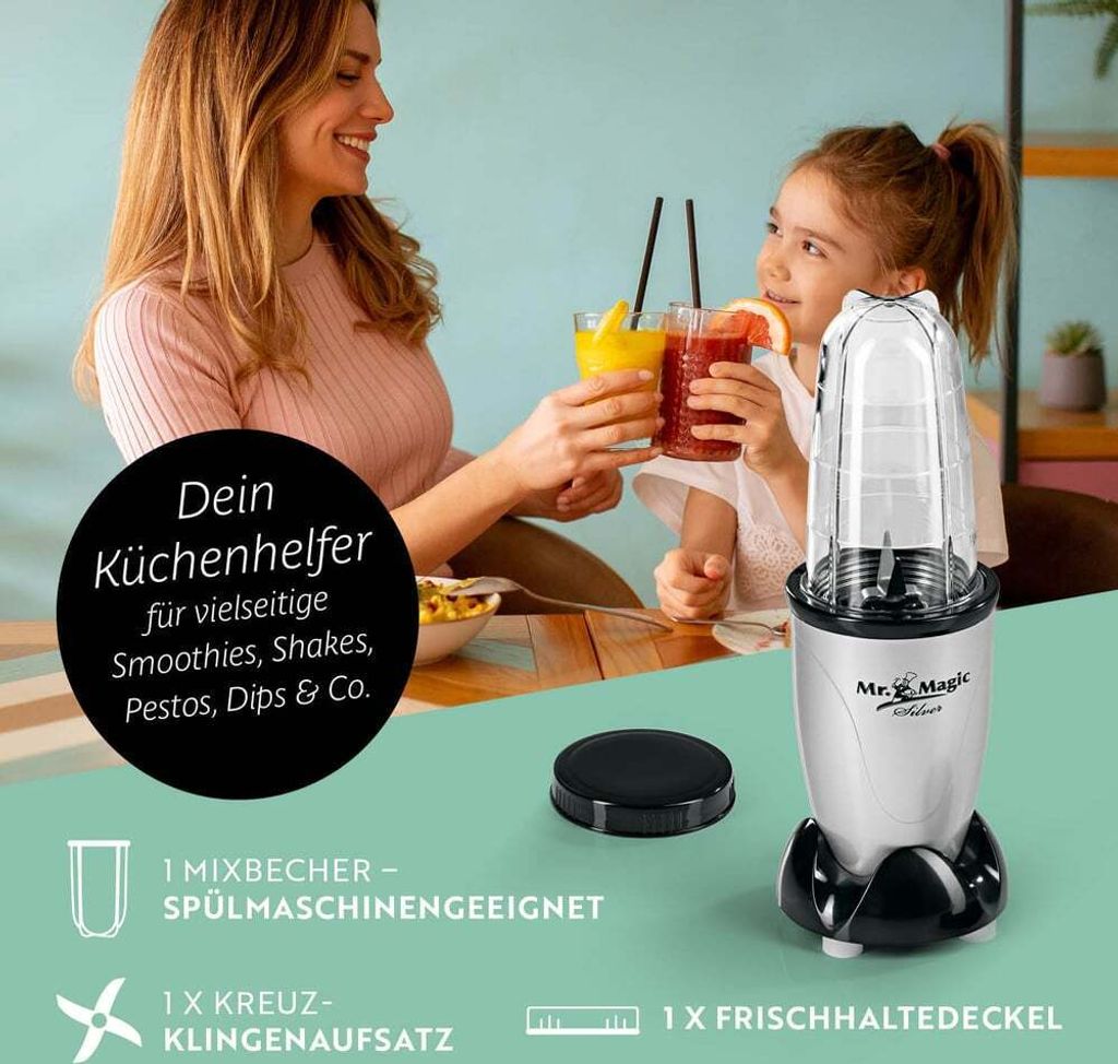 Mr. Magic Silber-Schwarz, Standmixer, Kunststoffgehäuse, Produktbild 9