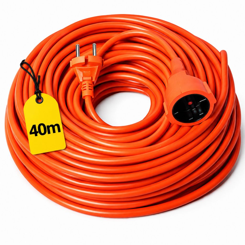 Verlengsnoer 40 meter, lang, universeel, geschikt voor alle Productafbeelding 