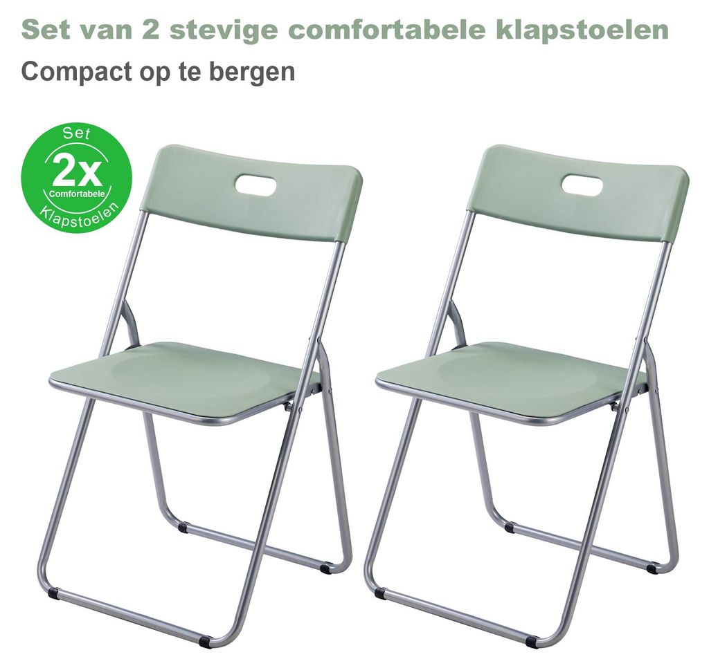 Bardi 2er-Set Klappstühle – Belastbar bis 100 kg – Für Produktbild 