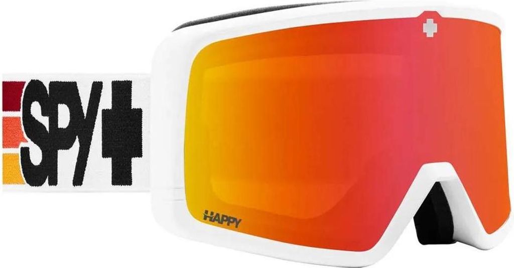 Spy Megalith Skibrille Weiß Happy Bronze Red Mirror/CAT3 Herren,Damen Weiß Happy Bronze Red Mirror/CAT3