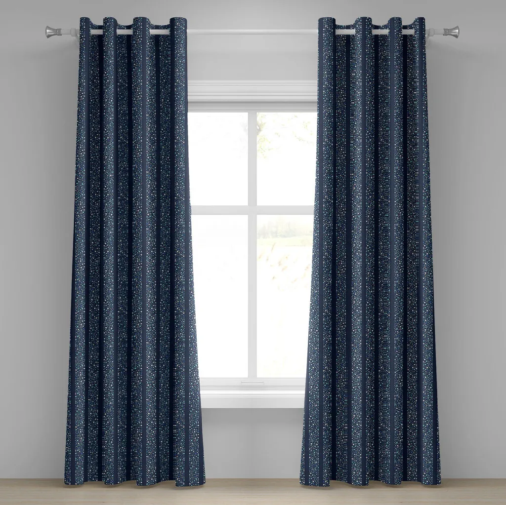 Tenda ABAKUHAUS Astratta Blu Indaco 280x225 cm | Arredo Casa Elegante
