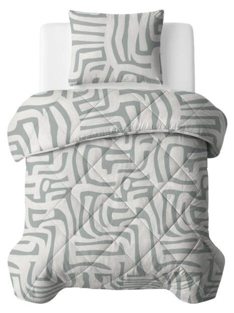 Sleeptime Lazy Dekbed Eran Grün 140 x 200 Met Kussensloop cm