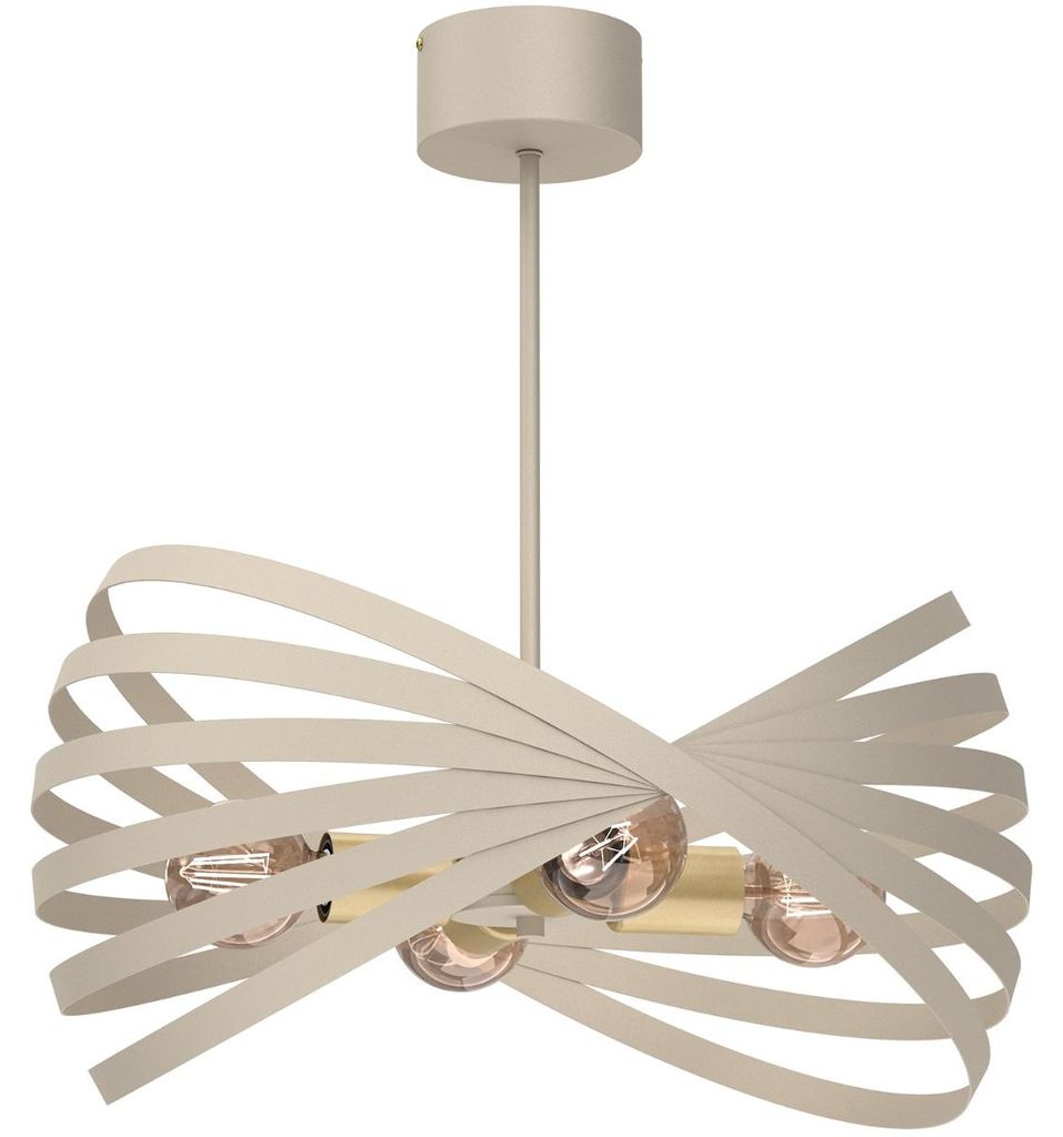 Lampa wisząca Sparkle kremowo-złota 4xE27x15W metal Zdjęcie produktu 